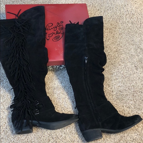 Naughty Monkey Over The Knee Boots - Picture 2 of 4